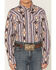 Image #3 - RANK 45&reg; Men's White Mountain Striped Long Sleeve Snap Stretch Western Shirt, Multi, hi-res