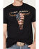 Image #3 - Cody James Men's Americana Steer Short Sleeve Graphic T-Shirt, Black, hi-res