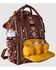 Image #4 - Wrangler Women's Callie Southwestern Print  Backpack, Brown, hi-res