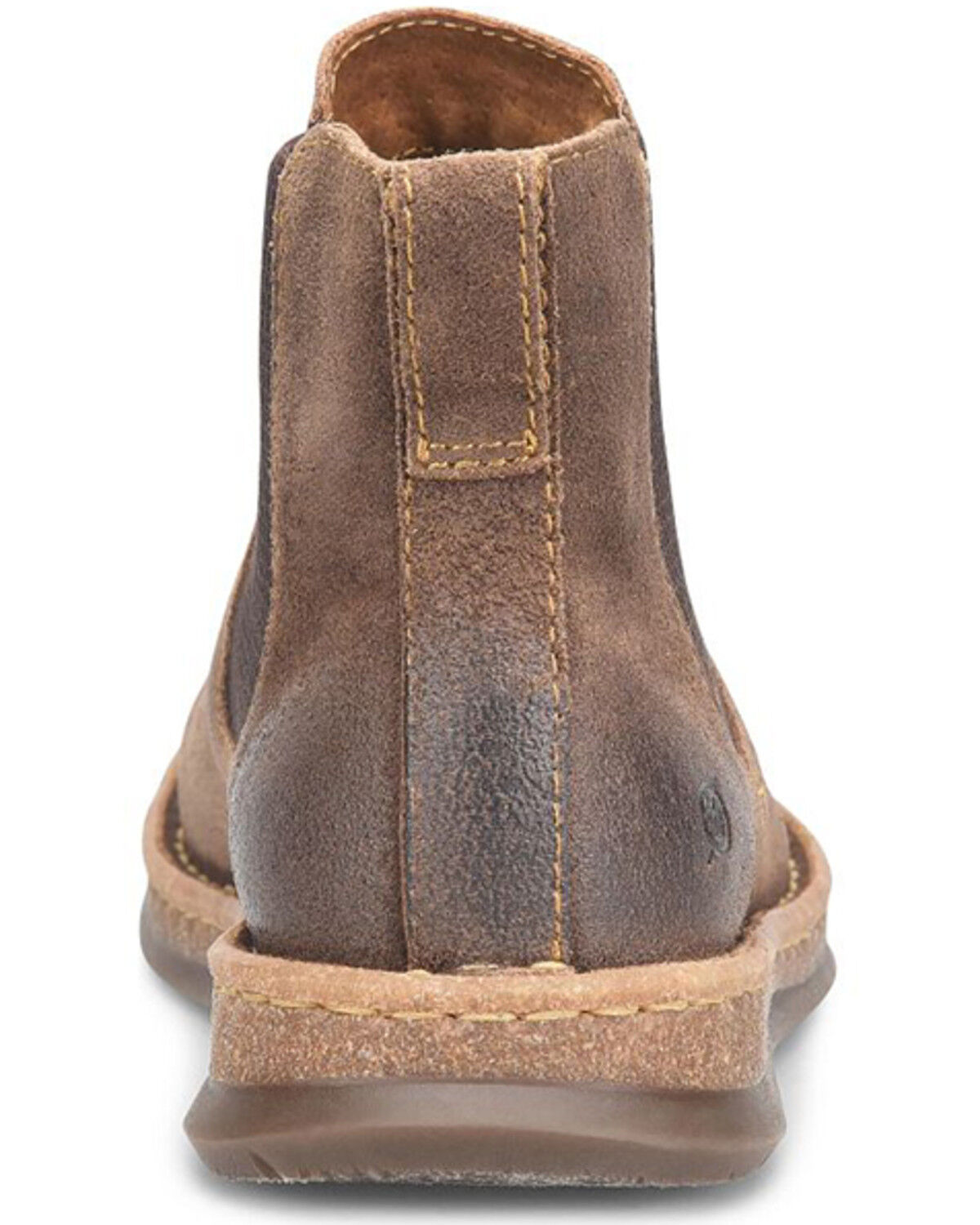 Image #5 - Born Men's Brody Distressed Ankle  Boots - Round Toe, Taupe, hi-res