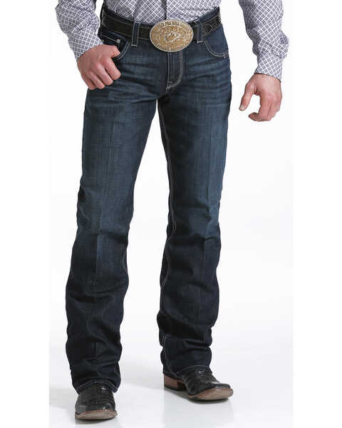 Image #3 - Cinch Men's Carter Relaxed Dark Wash Jeans, Indigo, hi-res