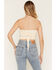Image #6 - Cleo + Wolf Women's Running Horse Strapless Tie Top, Natural, hi-res