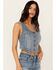 Image #2 - Idyllwind Women's Medium Wash Embellished Stretch Denim Vest , Medium Wash, hi-res