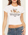 Image #3 - Los Sundays Women's Tequila & Horses Short Sleeve Graphic Baby Tee, White, hi-res