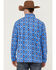 Image #4 - RANK 45&reg; Men's Shadow Southwestern Print 1/4 Zip-Front Fleece Pullover, Blue, hi-res