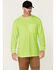 Image #1 - Hawx Men's Enhanced Visibility Long Sleeve Work T-Shirt, Yellow, hi-res