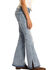 Image #3 - Rock & Roll Denim Girls' Light Wash Split Hem Basic Trouser, Blue, hi-res