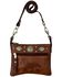 Image #1 - American West Women's Trail Rider Crossbody Bag, Brown, hi-res