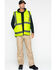Image #6 - Hawx Men's Reversible Reflective Work Vest, Yellow, hi-res