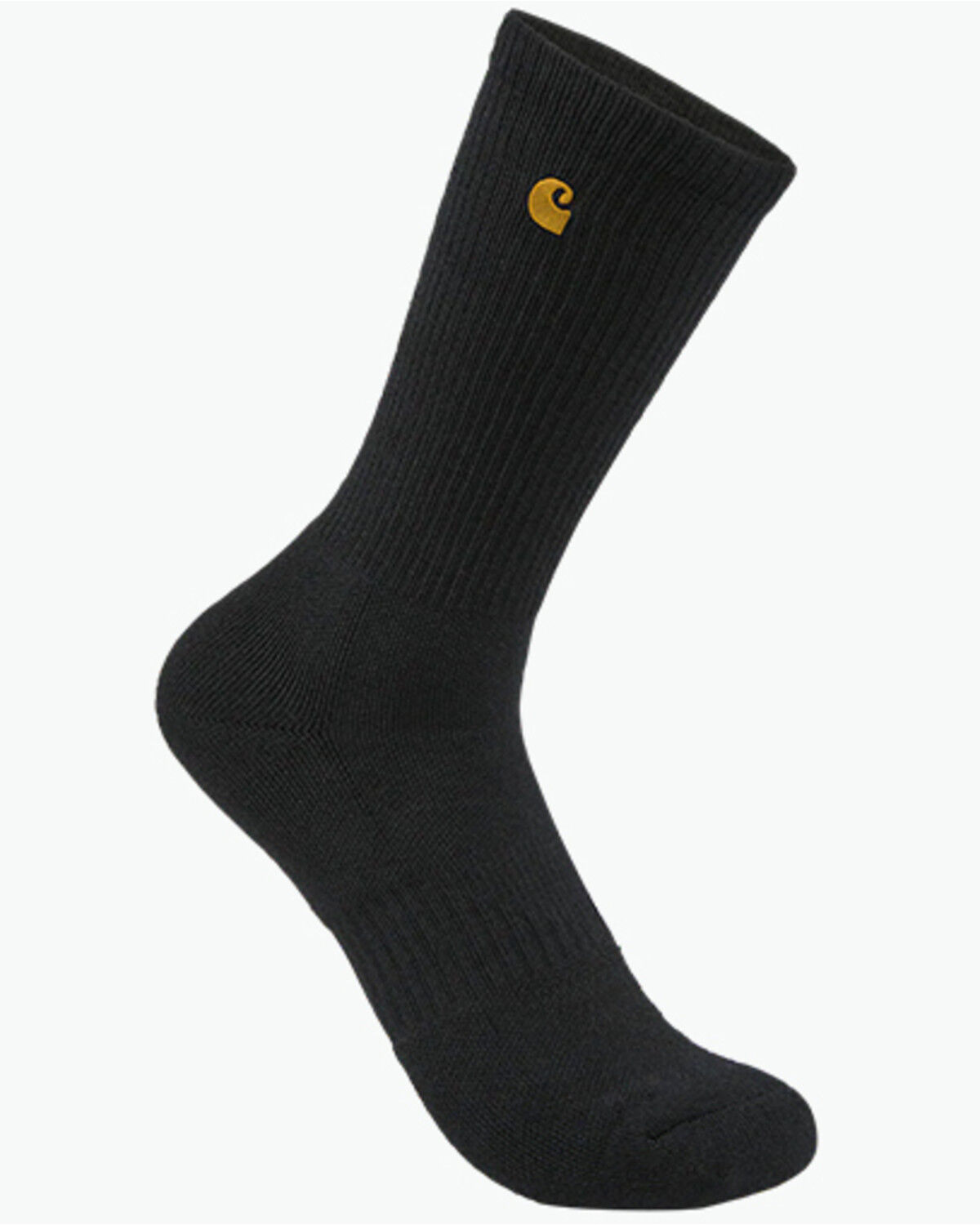 Carhartt Men's Force Midweight Crew Socks - 2 Pack, Black, hi-res