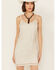 Image #1 - Wonderwest Women's Birch Cowl Neck Beaded Mesh Dress, Cream, hi-res