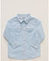 Image #1 - Wrangler Toddler Boys' Geo Print Long Sleeve Snap Western Shirt, Blue, hi-res