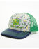 Image #1 - John Deere Boys' Tractor Print Logo Mesh Back Ball Cap, Green, hi-res