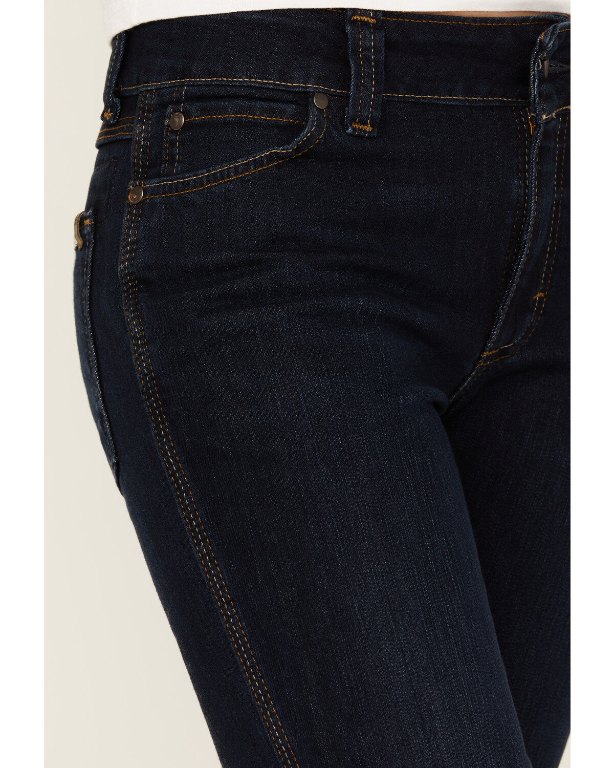 Image #2 - Wrangler Riggs Women's Dark Wash Bootcut Work Jeans, Blue, hi-res