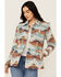 Image #1 - Idyllwind Women's Dusk Southwestern Print Shacket , Stone, hi-res