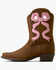 Image #2 - Ariat Girls' Lil Beaux Western Boots - Snip Toe, Brown, hi-res
