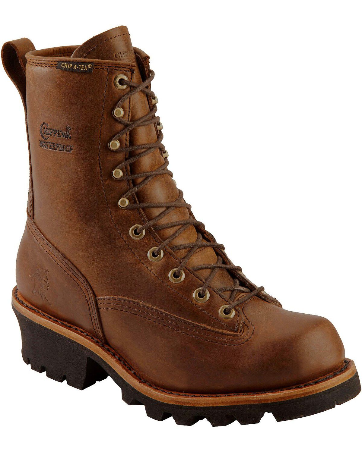 Chippewa Men's Lace-Up Logger Boots - Steel Toe, Bay Apache, hi-res