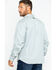 Image #2 - Hawx Men's Solid Twill Pearl Snap Long Sleeve Work Shirt , Grey, hi-res