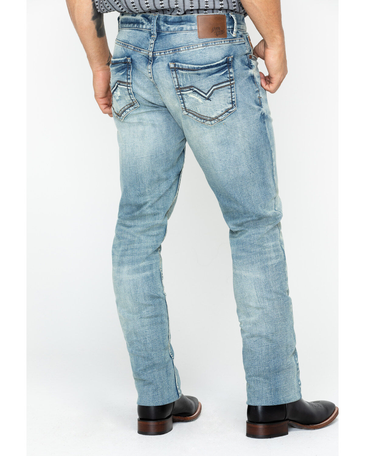 Moonshine Spirit&reg; Men's Sutton Wash Decker Slim Straight Stretch Denim Jeans, Indigo, hi-res