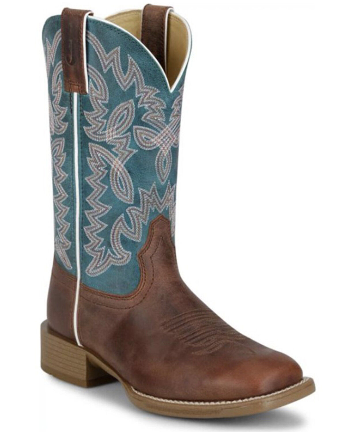 Image #1 - Justin Women's Ashtyn Performance Western Boots - Broad Square Toe, Brown, hi-res