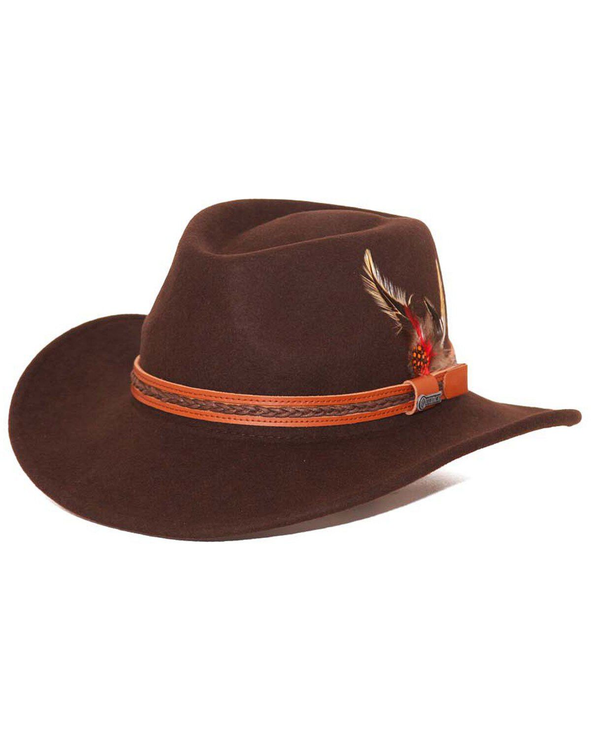Image #1 - Outback Unisex Water Resistant UPF Tassy Crusher High Country Hat, Chocolate, hi-res