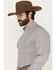 Image #2 - Cinch Men's Floral Geo Print Modern Fit Long Sleeve Button-Down Western Shirt, White, hi-res