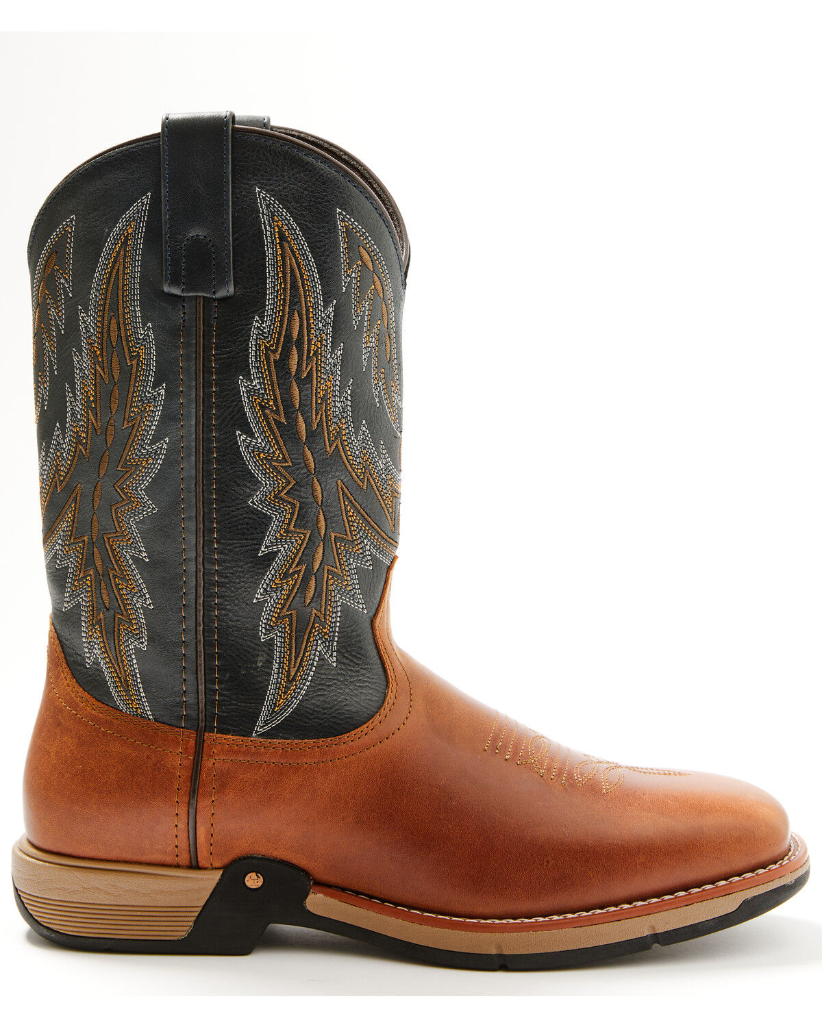 Image #2 - Laredo Men's Tri-Tech Vapor Performance Western Boots - Broad Square Toe, Cognac, hi-res