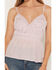 Image #3 - Shyanne Women's Crochet Front Sleeveless Top, Violet, hi-res