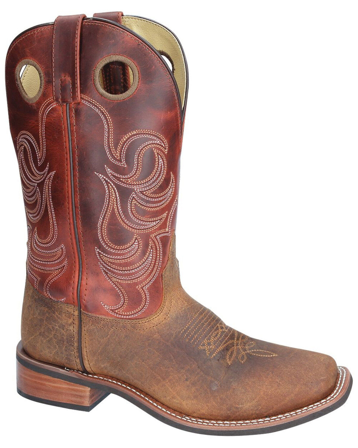 Image #1 - Smoky Mountain Timber Western Boots - Broad Square Toe, Brown, hi-res