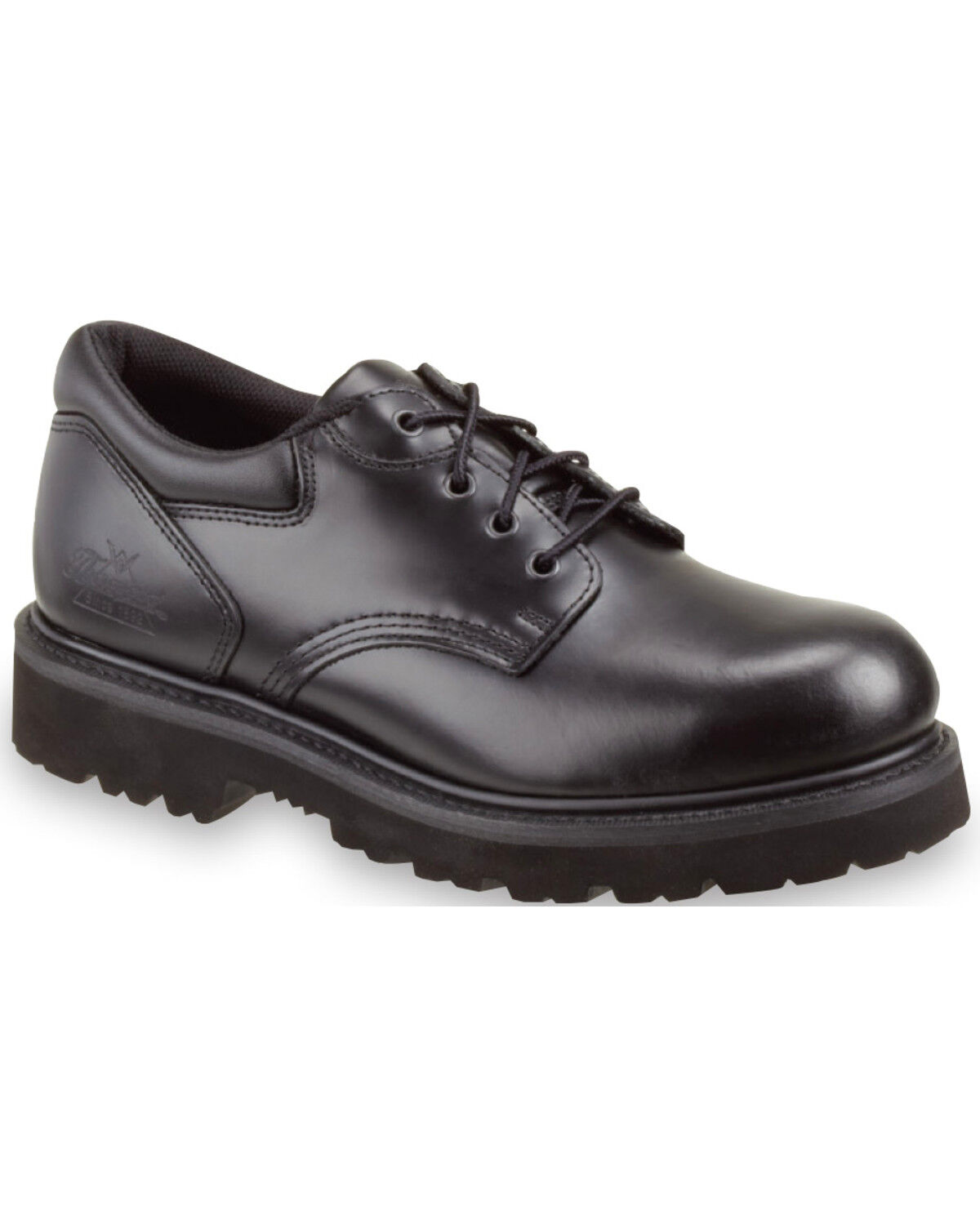 Image #1 - Thorogood Men's Uniform Classics Oxfords - Steel Toe, Black, hi-res