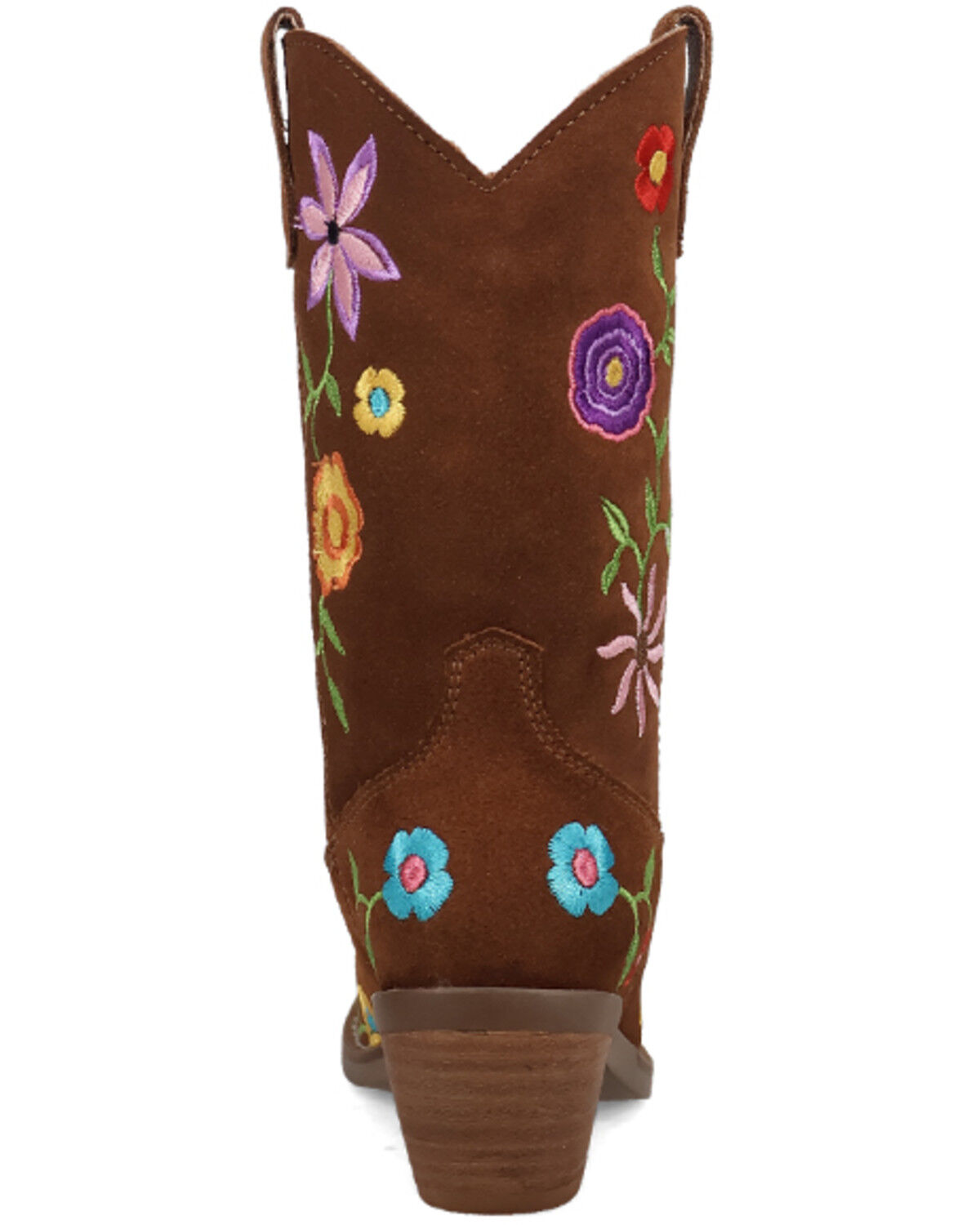 Image #5 - Dingo Little Girls' Flower Power Western Boots - Snip Toe, Brown, hi-res