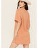 Image #4 - Rock & Roll Denim Women's Rhinestone Short Sleeve T-Shirt Dress, Orange, hi-res