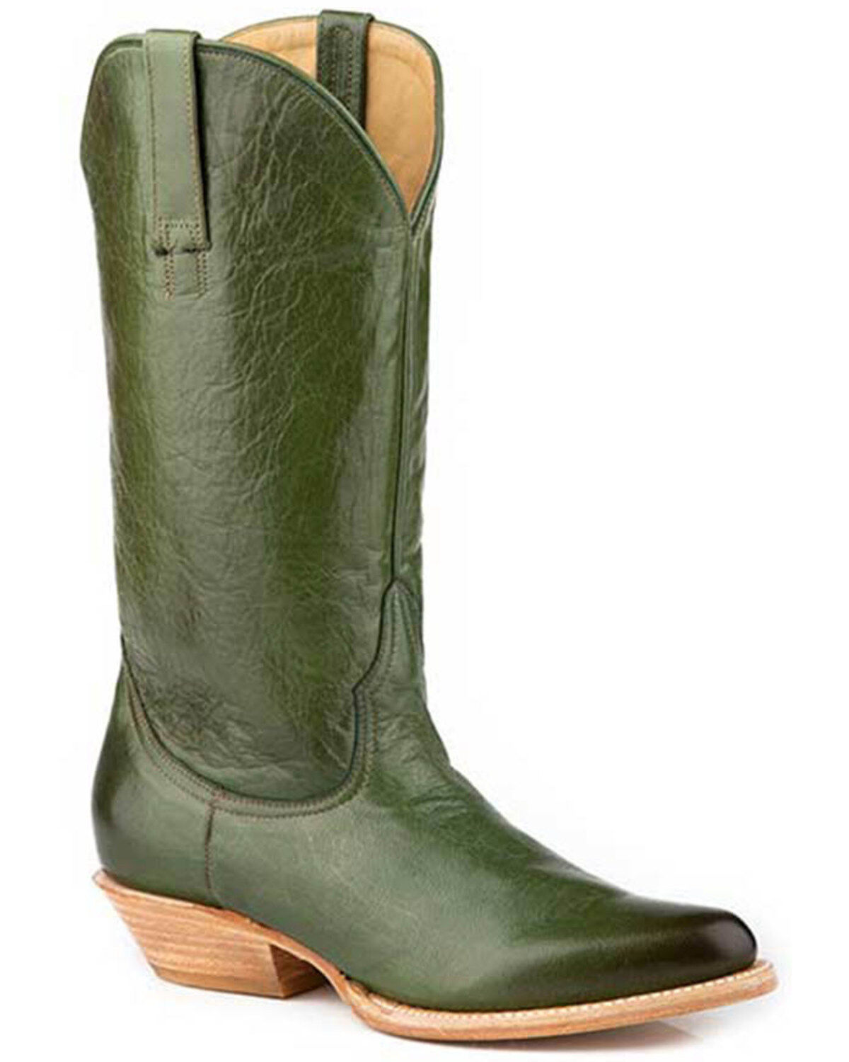 Stetson Women's Darby Tall Western Boots - Round Toe, Green, hi-res