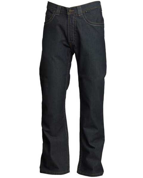 LAPCO Men's FR Low Rise Modern Denim Jeans, Dark Blue, hi-res