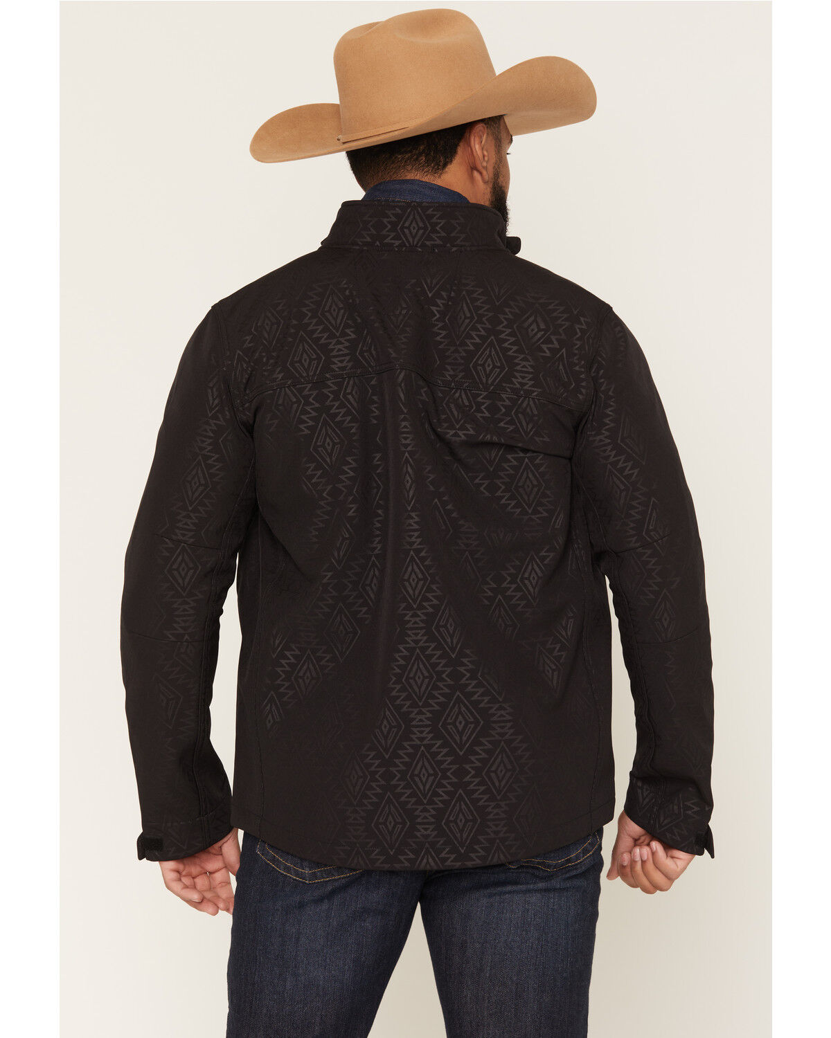 Image #4 - RANK 45&reg; Men's Buck Southwestern Print Softshell Jacket - Tall, Black, hi-res