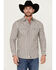 Image #1 - Moonshine Spirit&reg; Men's Southern Boy Striped Long Sleeve Pearl Snap Western Shirt, Cream, hi-res