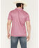 Image #4 - Rock & Roll Denim Men's Southwestern Print Short Sleeve Button-Down Polo, Hot Pink, hi-res