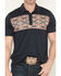 Image #3 - RANK 45&reg; Men's Southwestern Print Border Short Sleeve Button-Down Polo, Navy, hi-res