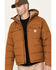 Image #2 - Carhartt Men's Rain Defender&reg; Loose Fit Midweight Insulated Jacket, Brown, hi-res