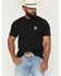 Image #2 - Ariat Men's Bucking Baqueno Short Sleeve Graphic T-Shirt, Black, hi-res