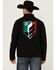 Image #1 - RANK 45® Men's Mexico Flag Softshell Jacket , Black, hi-res