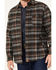 Image #3 - Dakota Grizzly Men's Wade Plaid Print Button-Down Zip Flannel Jacket, Charcoal, hi-res