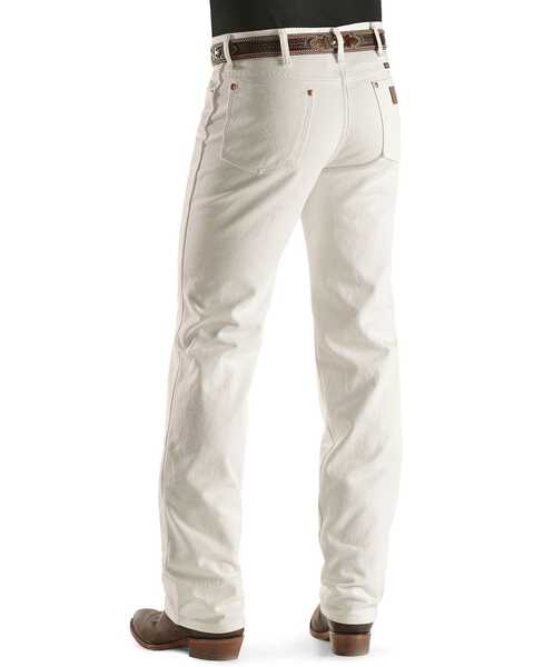 Image #1 - Wrangler Men's Slim Fit 936 Cowboy Cut Jeans, White, hi-res