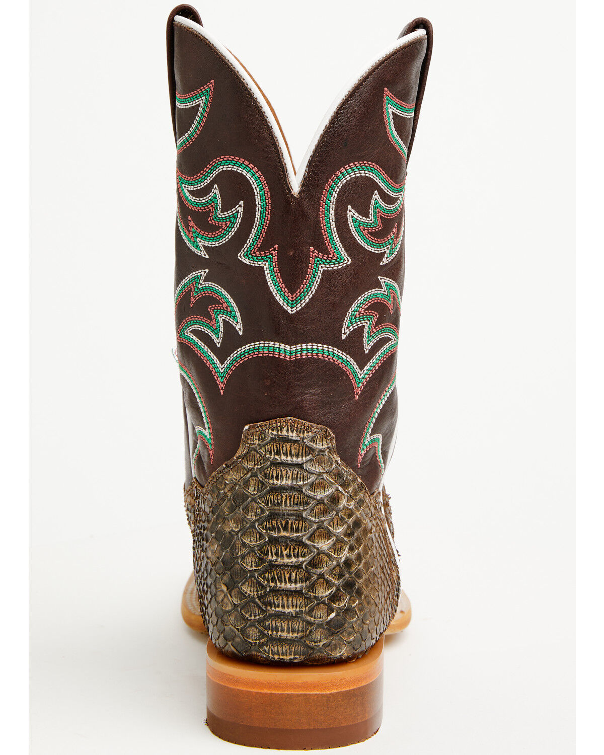 Image #5 - Dan Post Men's Exotic Python Belly Western Boots - Broad Square Toe, Taupe, hi-res