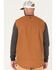 Image #4 - Hawx Men's Weathered Canvas Sherpa Lined Vest - Tall, Rust Copper, hi-res