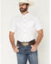 Image #1 - Cody James Men's Basic Solid Short Sleeve Button-Down Stretch Western Shirt - Tall, White, hi-res
