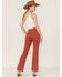 Image #4 - Sneak Peek Women's High Rise Bootcut Jeans, Rust Copper, hi-res