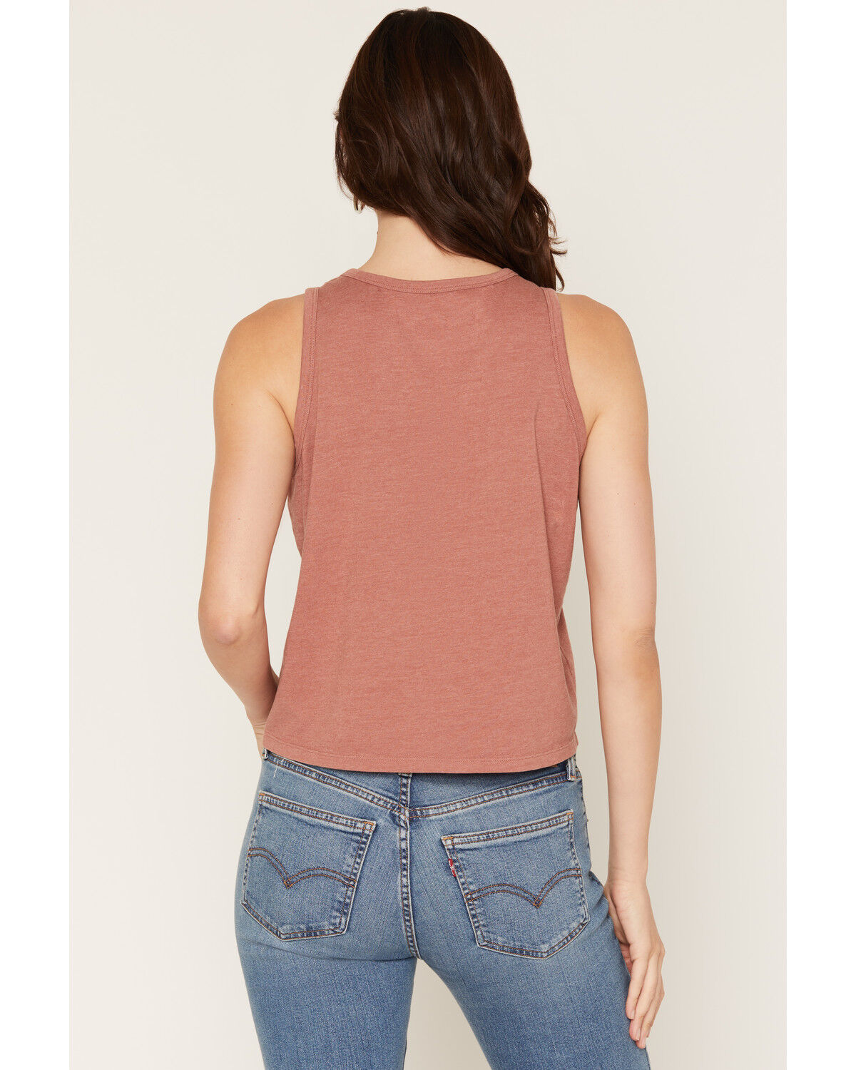 Image #4 - Blended Women's Whiskey Chain Front Tank, Red, hi-res