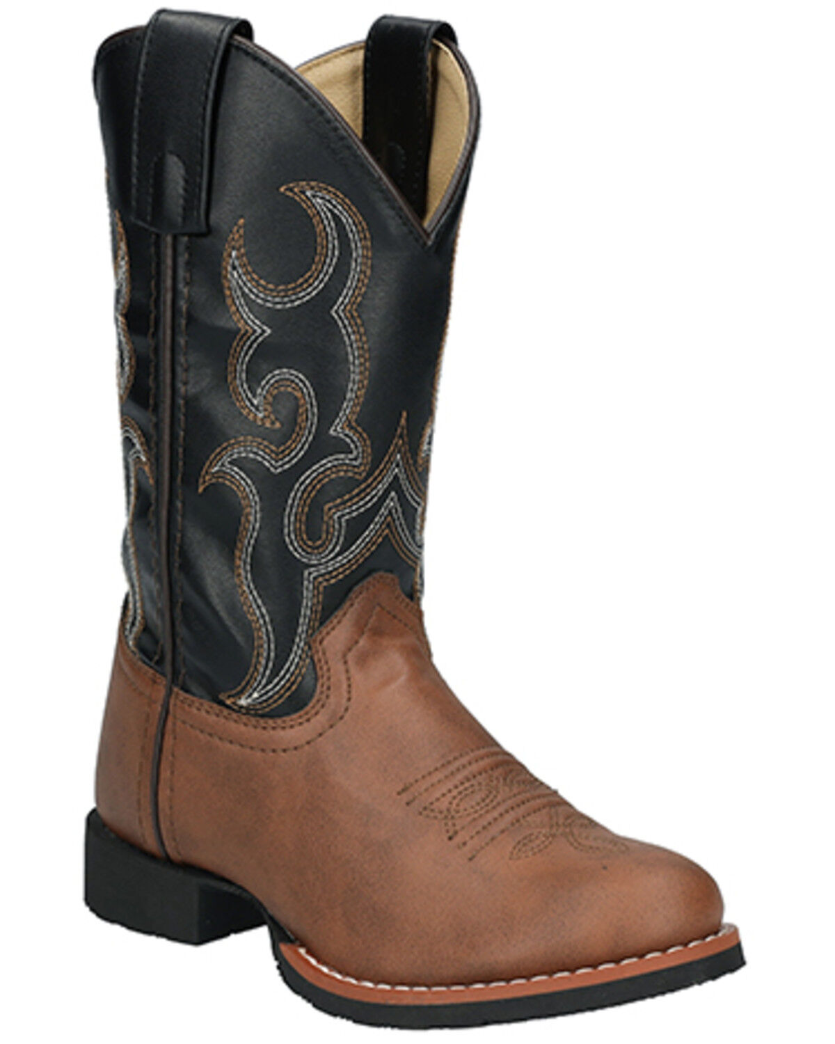 Image #1 - Smoky Mountain Boys' Mustang Western Boots - Round Toe, Brown, hi-res