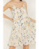 Image #3 - Cleo + Wolf Women's Floral Print Strappy Dress, Cream, hi-res